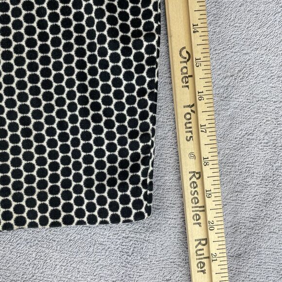 LAUNDRY Shelli Segal Bermuda Shorts Women's Size 8 Black / White Circles Stretch - Picture 12 of 16